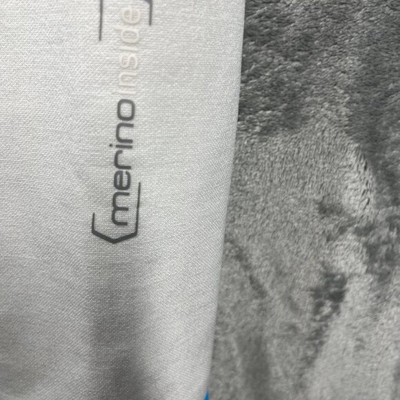 Ortovox Merino Wool Hoodie Women M White Blue Logo Sweater Outdoor Softshell - Picture 7 of 11